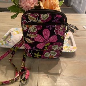 Vera Bradley Cross Body Handbag Purse Quilted Floral